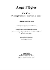 Ange Flégier: Le Cor for baritone voice and piano