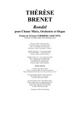 Thérèse Brenet: Rondel for SATB chorus, orchestra and organ – score