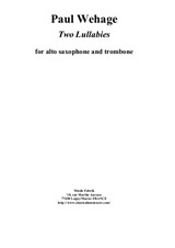 Two Lullalbies for alto saxophone and trombone
