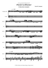 Pensieri zu Klizemer for clarinet in Bb and Guitar by David W. Solomons