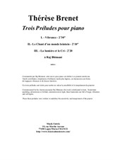 Thérèse Brenet: Trois Préludes pour le Piano