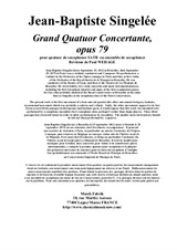 Grand Quatuor Concertante, pour quatuor de saxophones SATB ou ensemble de saxophones