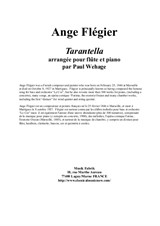 Ange Flégier: Tarantella for flute and piano