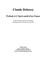 Claude Debussy. Prélude à L'Après-midi d'un Faun, arranged for Bb clarinet and piano