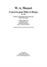 Wolfgang Amadeus Mozart: Concerto for flute and harp – piano reduction and solo parts