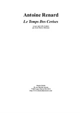 Antoine Renard: Le Temps des Cerises, arranged for viola and piano