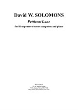David Warin Solomons: Petticoat Lane for Bb soprano or tenor saxophone and piano
