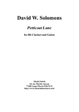 David Warin Solomons: Petticoat Lane for Bb clarinet and guitar