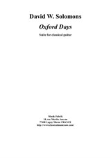 David W. Solomons: Oxford Days for solo guitar