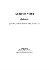 Andersen Viana: Quintet for flute, oboe, Bb clarinet, bassoon and horn