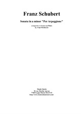 Franz Schubert: Sonata in A minor 'Per arpeggione', arranged for A clarinet and piano