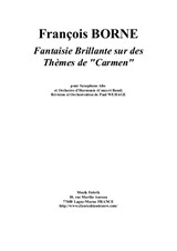 Fantaisie Brillante sur des Thèmes de Carmen for alto saxophone and concert band – score and solo part only
