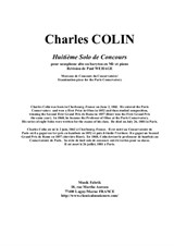 Charles Colin: Solo de Concours No.8