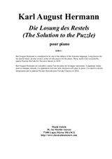 Karl August Hermann: Die Losum des Restels (Restels' Solution) for piano
